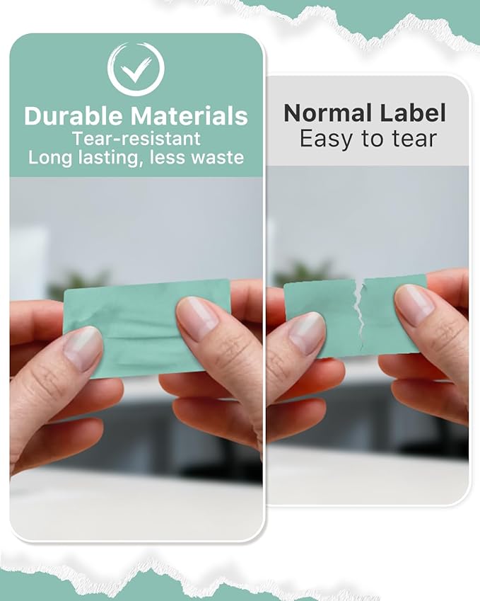 iEager 2.25x1.25 Inch Thermal Labels, Green Durable Thermal Printer Stickers, Self-Adhesive Rectangle Shipping Label Printer Sticker for Barcode, Name, Address, 1000 Labels/Roll