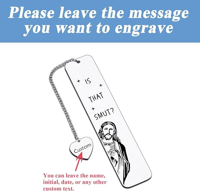 Personalized Funny Gift Bookmark for Women & Men Book Lovers & Readers - Custom Christian Book Marker for Coworker, Sister, Best Friend - Christmas & Birthday Gift for Adults, Teen Boys & Girls