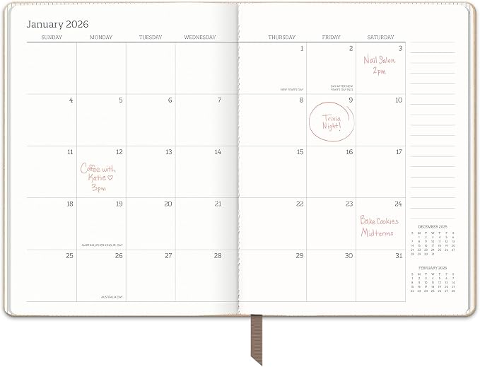 Orange Circle Studio Academic Planner 2025-2026, Desert Taupe, Large