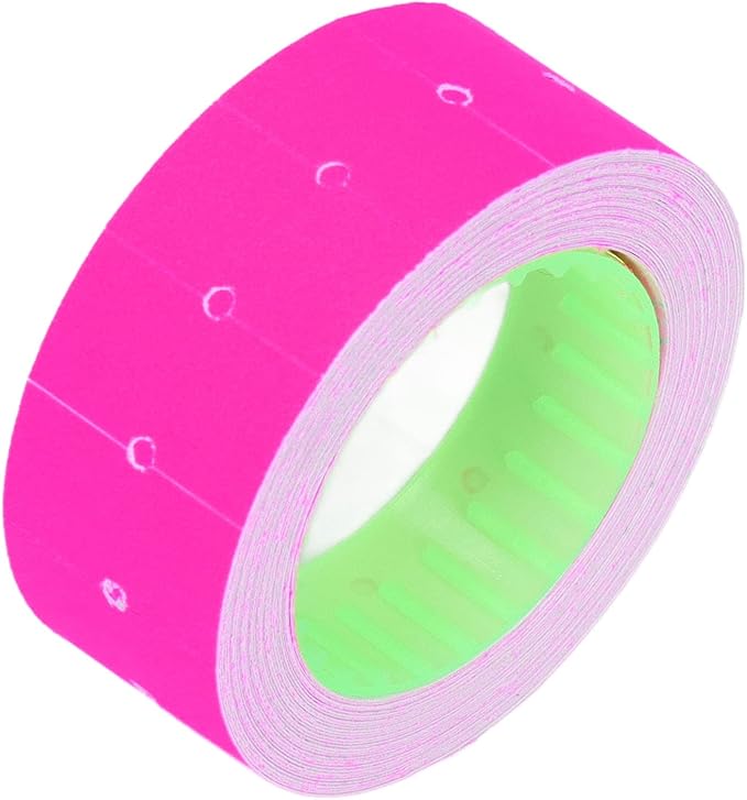 Pricing Labels Roll, 15000pcs 21x12mm Adhesive Price Tags with Red Line for Price Gun Labelers Compatible with MX5500 M5500 AK813 HG979 (Fluorescent Green) (Fluorescent Yellow) (Orange)
