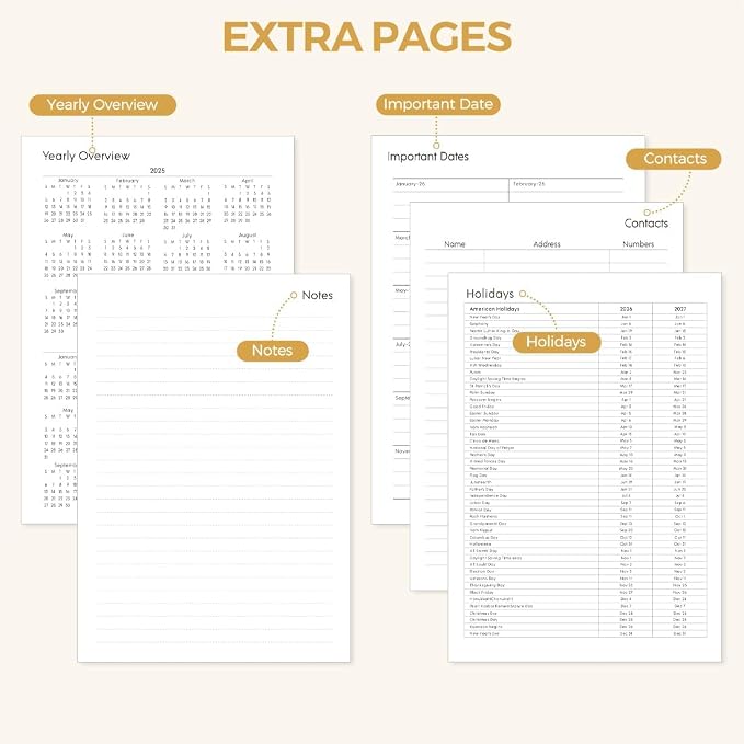 SKYDUE B5 Monthly Planner 2026-2027, 2 Year Calendar Planner from January 2026 to December 2027, 7"x 10" Organizational Planner for Office, School & Personal Use