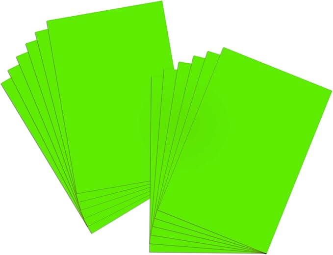 BAZIC Products Poster Board Fluorescent Green 22" x 28" 25 Sheets