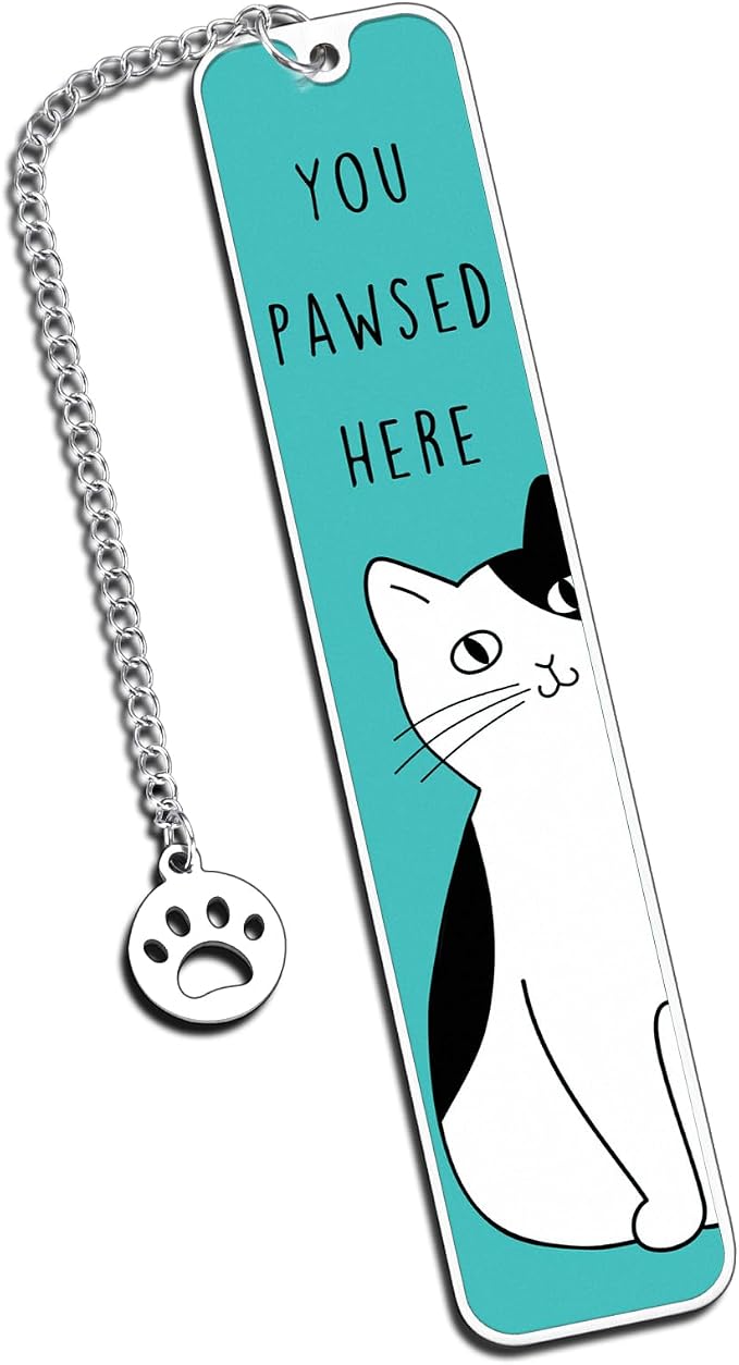 Cat Gifts for Women, Cute Cat Bookmarks for Bookish Girls, Father's Day Cats Dad Gift, Birthday Graduation Gift for Cats Mom, Cats Themed Gift for Woman Men Boys, Reading Accessories for Book Lovers