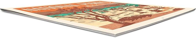 Orange Circle Studio Wall Calendar 2025-26, National Parks, Large Monthly Planner, Hanging Organizer, Cute for Home Office, Classroom, School, Family Calendar, Easy Planning and Organizing, 12” x 12”