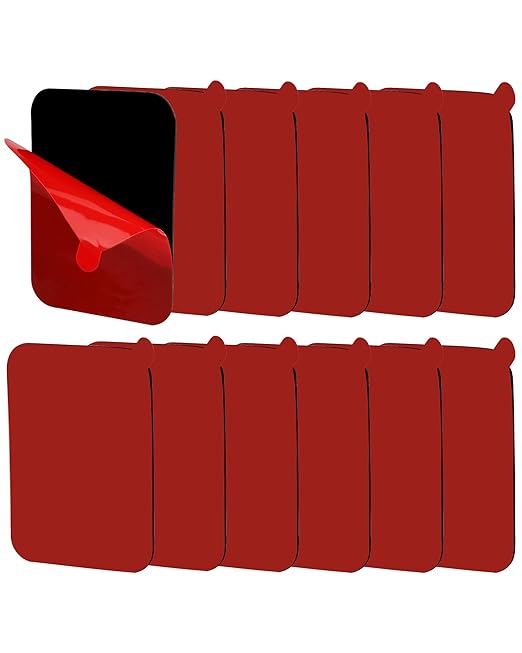 VHB Double-Sided Adhesive Pads (12 Pack) - 34x44mm 5930 Extra Strong Mounting Tape, 0.8mm Thick Heavy Duty Double Sided Tapes, Waterproof Temperature Resistant Adhesive Pads for Car Home Office