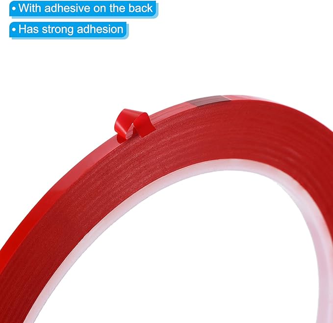 PATIKIL 1/8" Whiteboard Tape, 6 Pack Thin Dry Erase Tape for Graphic Chart Marking DIY Art, Red