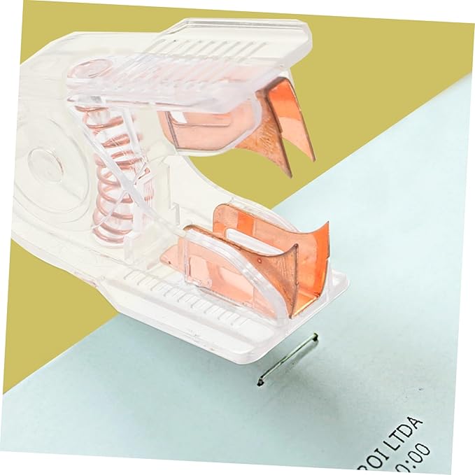 1set Stylish Office Supplies Portable Hole Puncher Staple Remover Heavy Duty Elegant Design for Use