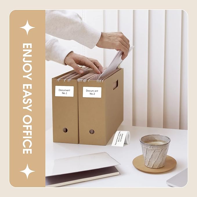 NIIMBOT Labels for B1/B21/B3S Label Maker, 1.57'' x 2.76'' (40x70mm) Thermal Sticker Label, Waterproof, Oil-Proof and Tear-Proof NIIMBOT Labels, 1 Roll of 110 Self-Adhesive Thermal Labels (White)
