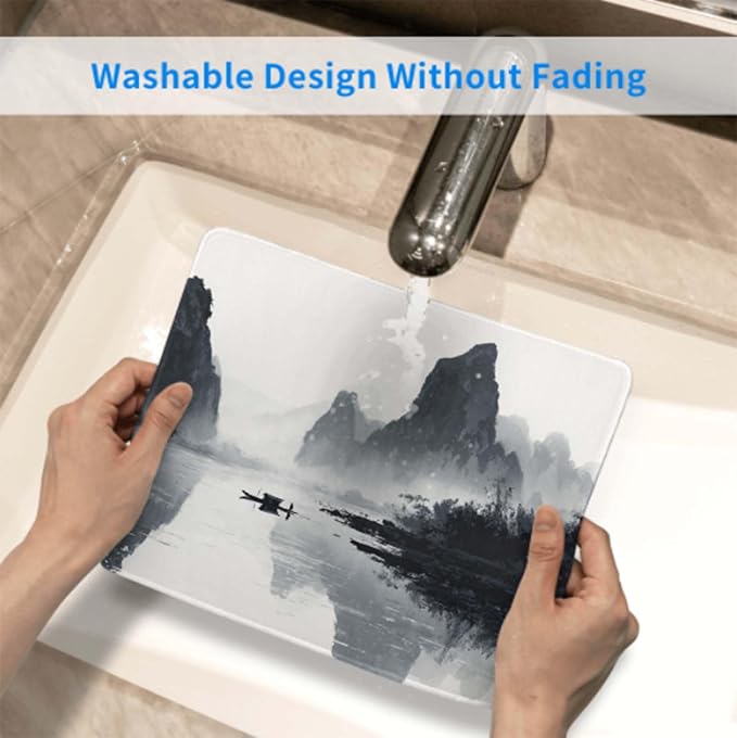 Voltique Mouse Pad Small Desk Mat, Landscape Computer Mousepad with Stitched Edges Non-Slip, Keyboard Mouse Pad for Desktop Office Desk Accessories