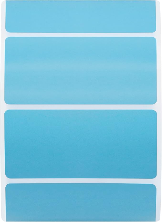 Hybsk 2.25x1.25 inch Color Direct Thermal Labels for Shipping, Barcodes, Address, Compatible with Rollo Label Printer & Zebra Desktop Printers (2.25"x1.25",Light Blue)