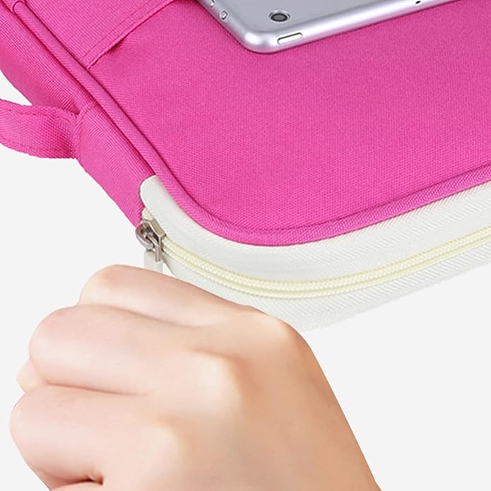 A4 Document Bag File Folder, Multifunctional A4 Document Bags Portfolio Organizer Waterproof Travel Pouch Zippered Case