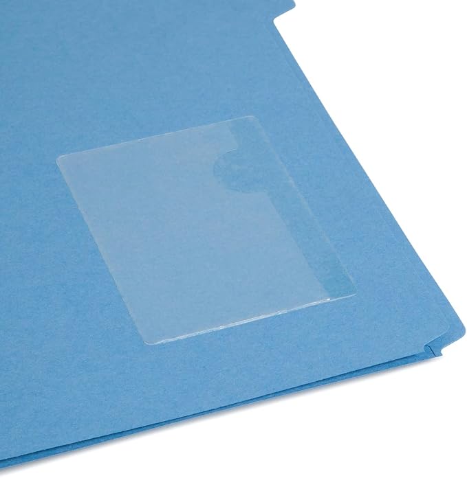 Smead Self-Adhesive Poly Pocket, Business Card Document Size, Clear Pockets, Storage Labels, 100 per Box, 4-1/16" x 3" (68123)