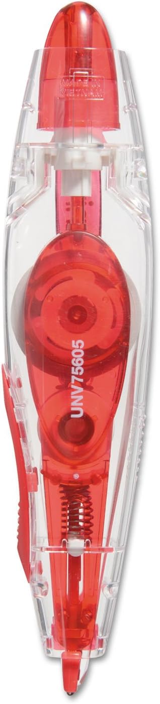 Universal 75605 Retractable Pen Style Correction Tape, 1/5-Inch x 236-Inch, 4/Pack