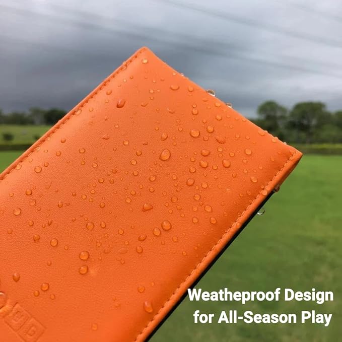 Leather Golf Scorecard Holder & Yardage Book Cover – Slim Microfiber Leather Case for Walking Players | Fits 4.5"x7" Scorecards & Yardage Books | Bonus Pencil & Scorecards