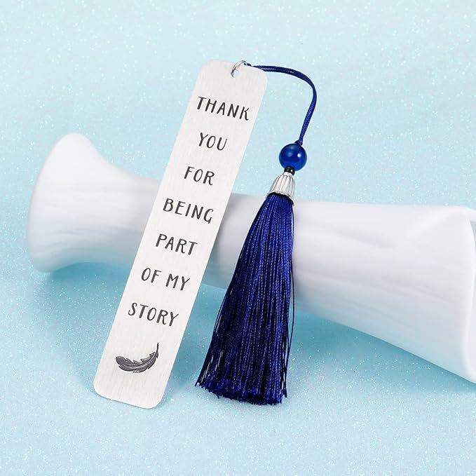 Inspirational Bookmark Appreciation Gifts with Tassel for Teachers Women Men Graduation Birthday Appreciation Gift for Teacher Students Classmate Book Lovers Back School Going Away Present for Him Her