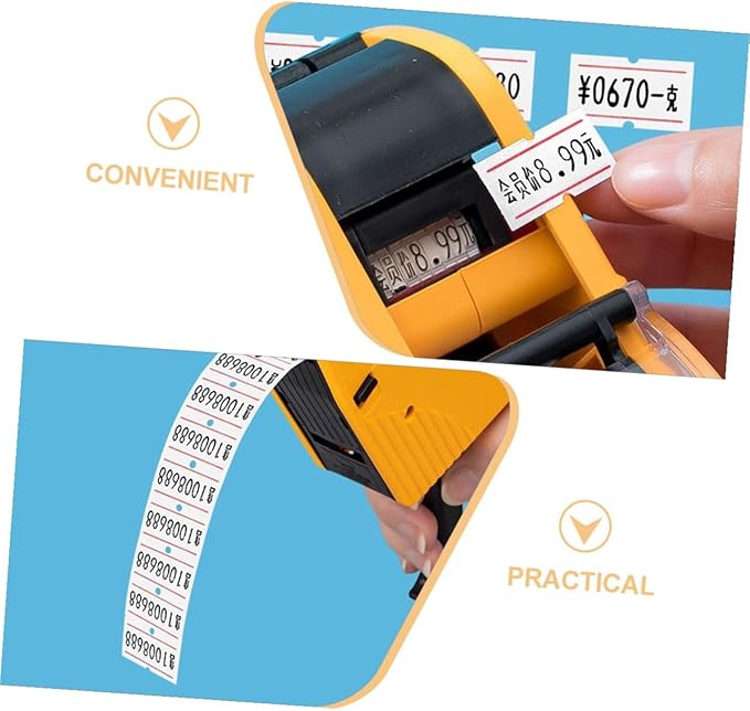 Pricing Labels Stickers for Price Guns, 10 Rolls with 4000 Removable White Adhesive Tags, Blank Pricing Tool for Retail Stores and Supermarket Price Marking