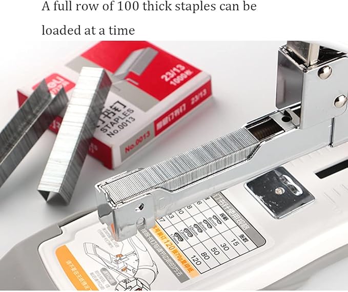 Stapler, Desktop Stapler, Mini Stapler fashion stapler Desktop Stapler Heavy Duty Stapler Multi-Function Stapler Manual Metal Hand Stapler, 120 Sheets Capacity For Office School office supplies (Color
