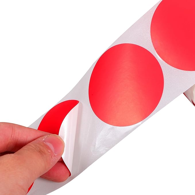 Lurrose 1roll Printable Thermal Label Stickers Self-Adhesive for Inventory Organization and to Write Scan and Use
