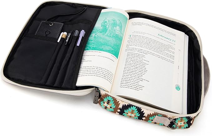 Montana West Bible Covers for Women Men with Leather Bookmark Carrying Book Case Church Bag Outdoor Protective