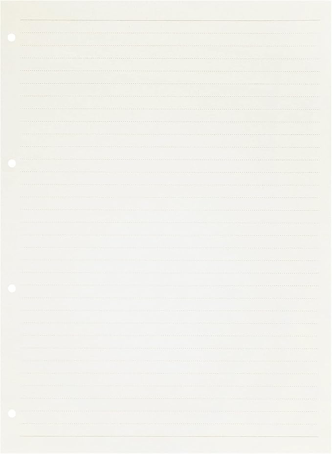 Zelten 2 Pack A4 90 Sheets/180 Pages Lined Loose Leaf Punched Paper Refills Paper for 4 Hole Binder Personal Organizer Diary Notebook Refillable Planner
