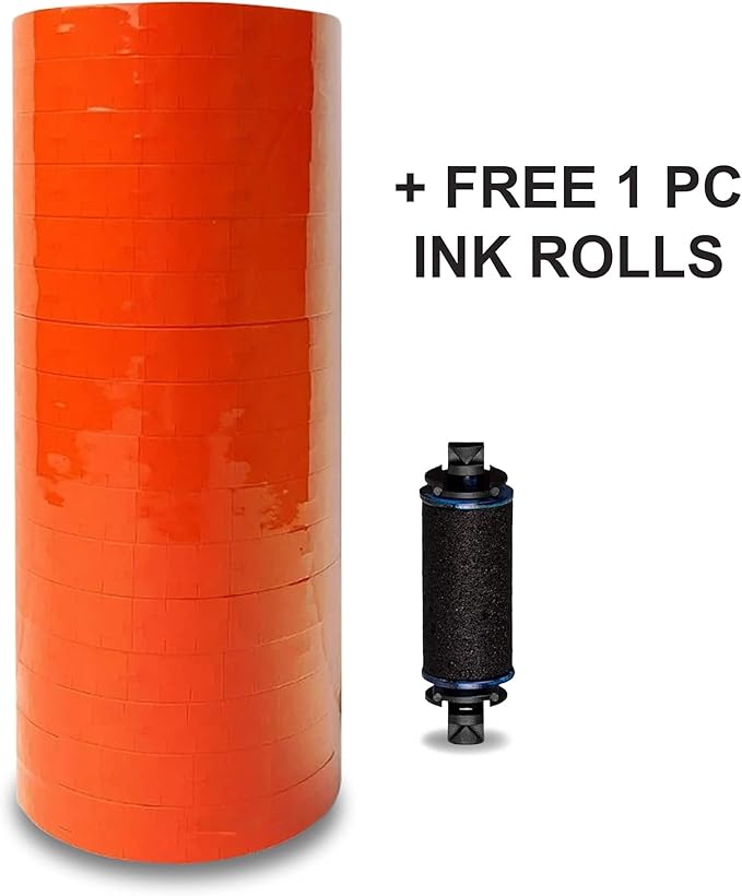 Red Pricing Labels for Monarch Price Labeler 1 Sleeve,16 Rolls