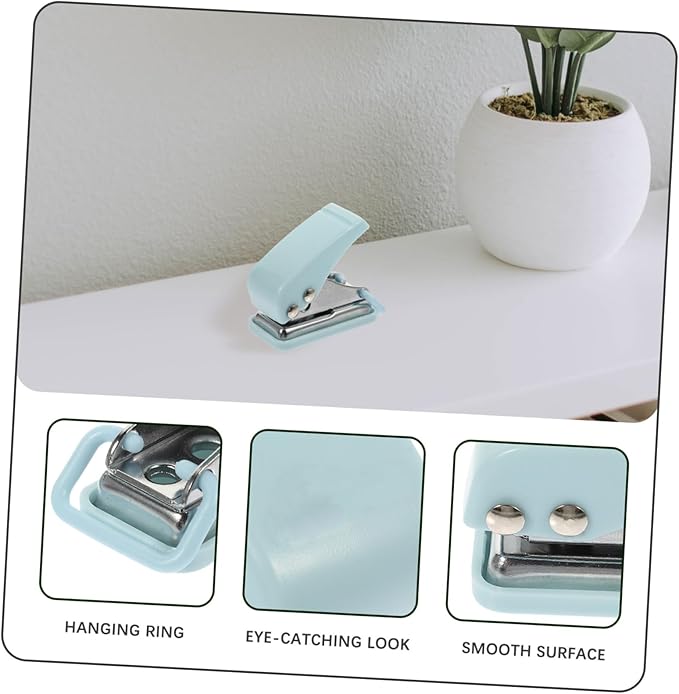 OSALADI Stapler Portable Office Stapler Cute Design for School Supplies Durable Easy to Carry with Tail Hanging Ring for Home Office Use