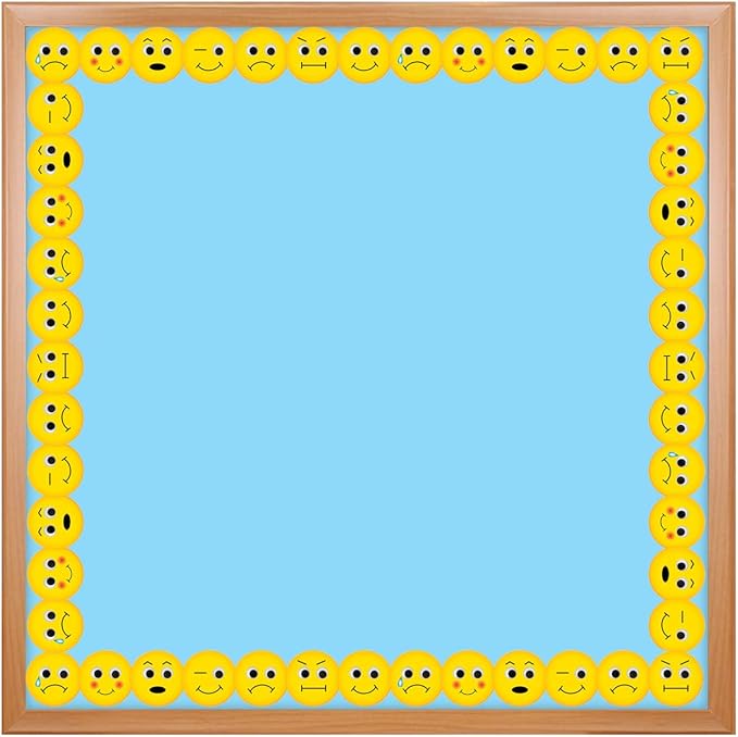 Hygloss Products Emotions Die-Cut Bulletin Board Border – Classroom Decoration – 3 x 36 Inch, 12 Pack (33659)