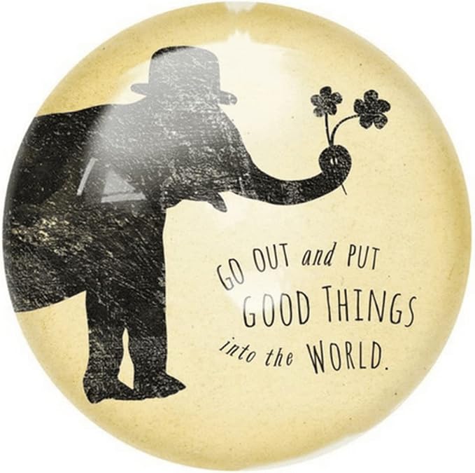 Sugarboo & Co. Put Good Things Into The World Paperweight - 4"x4"