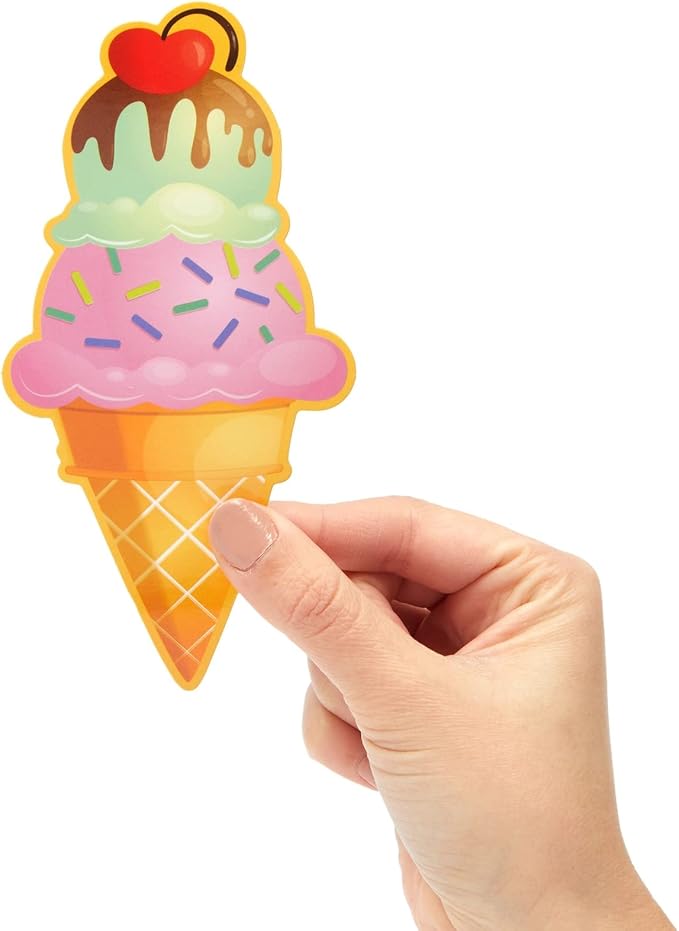 Bright Creations Ice Cream Bookmarks - Vibrant Themed Designs & Fun Book Marks for Popsicle Party Favors & Birthday Bookmarks - Classroom Rewards & Kids Book Marks - 120 Count, 6 in