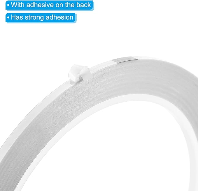 PATIKIL 1/8" Whiteboard Tape, 6 Pack Thin Dry Erase Tape for Graphic Chart Marking DIY Art, White