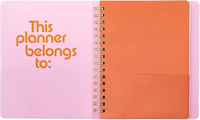 ban.do Undated Daily To Do Planner, Personal Organizer Schedule Planner with Grocery List and Schedule, Blue Floral