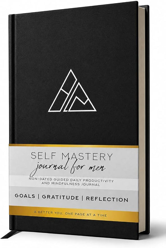 Self-Mastery Journal for Men with Prompts - 13 Week Guided Gratitude Journal - 5 Minute Journal - Reflection Manifestation Journals for Mindfulness - Self Care Journal - Goal Journal for Women & Men