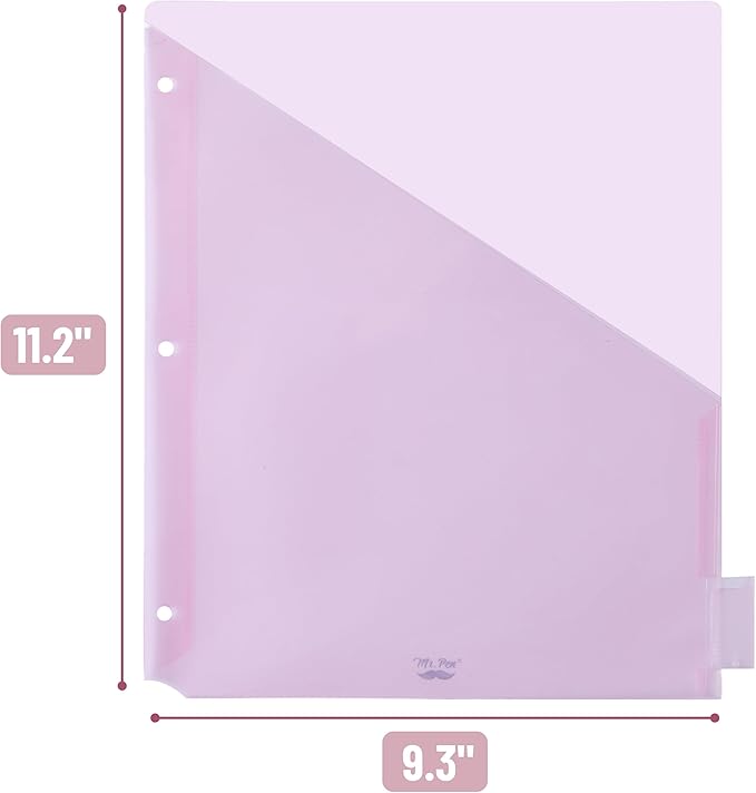 Mr. Pen- Binder Dividers With Pockets and Tabs, 8-Tab, 2 Sets, Colorful, for 3 Ring Binders