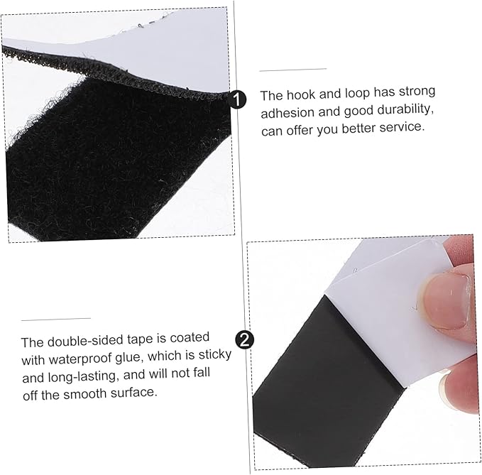 HEALLILY 40pcs Retainer Double Sided Tape Strong Adhesive Strips for Wall Mounting