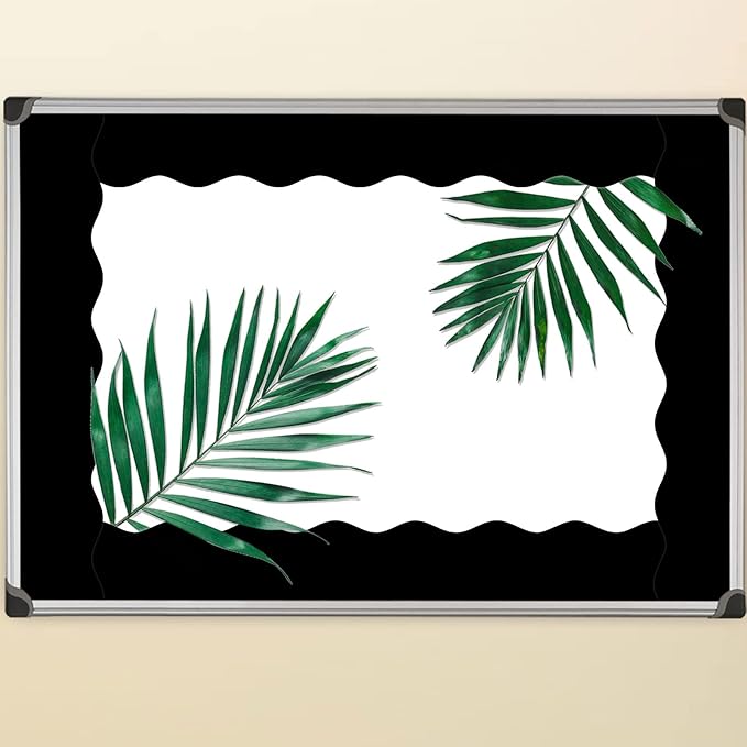 Fancy Land Black Bulletin Board Border Black Scalloped Borders for Classroom Decor Back to School Supplies 52Ft