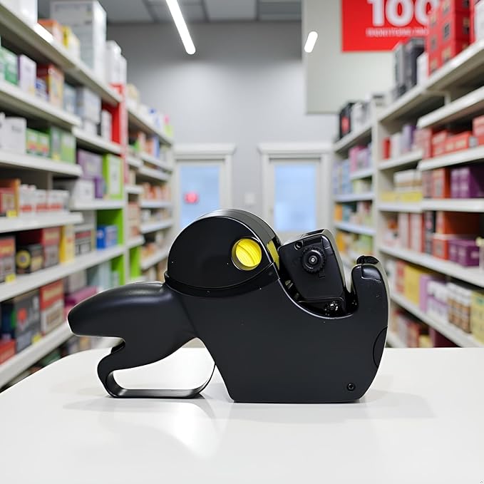 Price Gun Labels (MX-5500 Compatible) | Self-Adhesive Price Stickers for Retail, Supermarkets & Boutiques | Universal 1-Line Label Rolls for Pricing Guns & Tagging Tools (Price Label Gun)