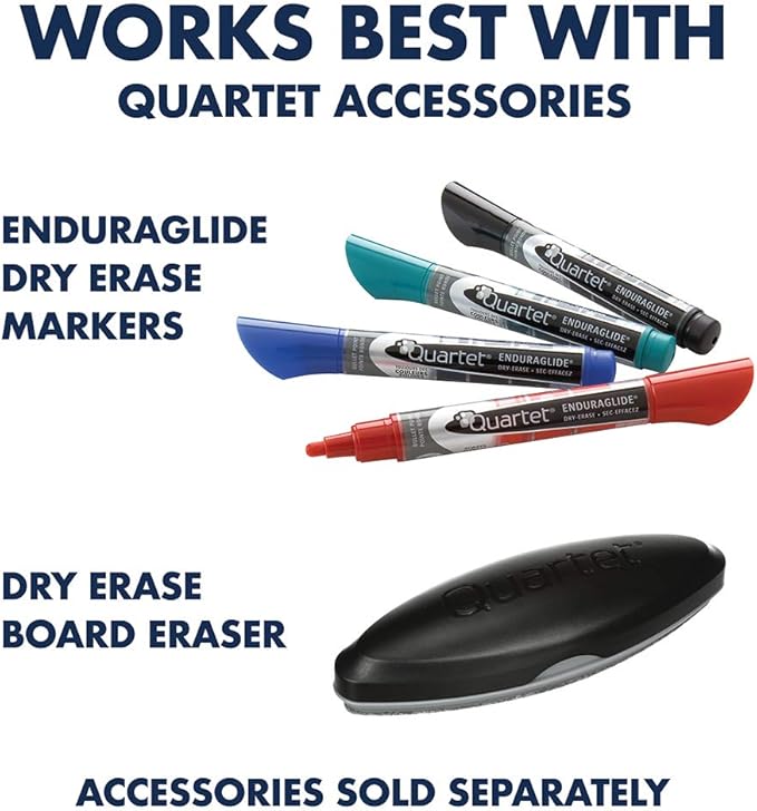 Quartet Easel, Magnetic Whiteboard/Flipchart, 3' x 2', Compass Mobile Presentation, Graphite Frame (ECM32EU)