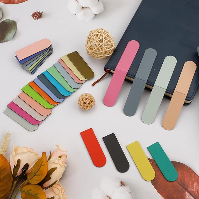 Magnetic Bookmarks - 30PCS Cute & Colorful, Magnet Clips for Women, Men & Kids, Bulk Teacher Bookmarks