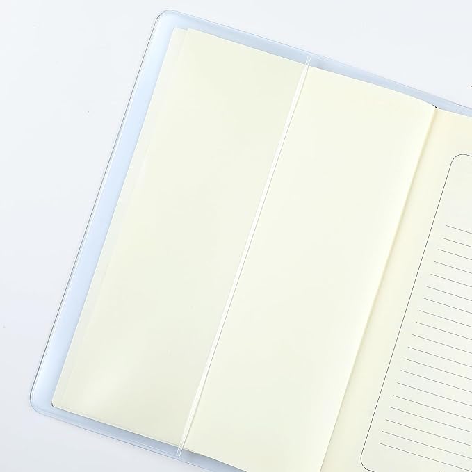 Fullhawl 3 Pack A5 Clear Cover Transparent A5 Size 13 x 8.74 Inches Jelly Notebook Cover, Fits for Journal Weeks Planners and Books Measuring About 8.3 x 5.8 Inches