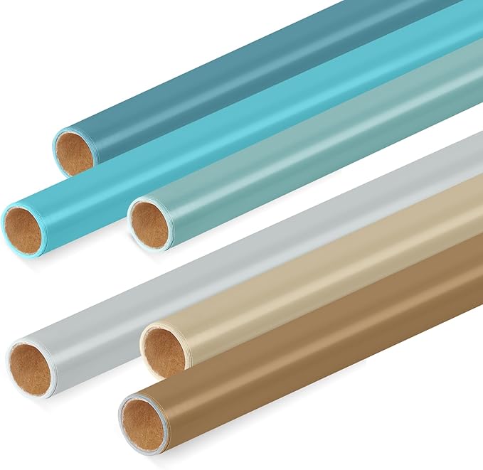 Skyygemm 6 Rolls Bulletin Board Paper Fade Resistant Colored Bulletin Board Paper Roll Bulk for Art Decor Drawing Craft Painting(4 x 12 ft,Ocean Color)