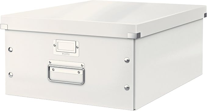 Leitz A5 Storage Box, Click and Store Range 60430001 - Small, White Storage Box A3