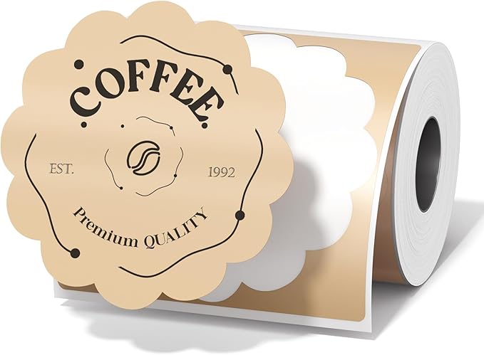 M110 Round Thermal Labels-Compatible with M110/M100/M220/M250 Label Printers,1.96" x 1.96"(50x50mm), 140 Labels/Roll, Ciircle Thermal Sticker Paper for Jars, Present, Name Tags, Candle, Logo, Gift