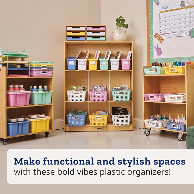 Really Good Stuff Durable Book and Binder Holders - 6 Pack - Bold Vibes