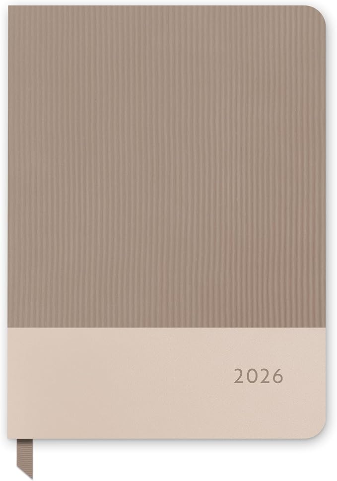 Orange Circle Studio Academic Planner 2025-2026, Desert Taupe, Large