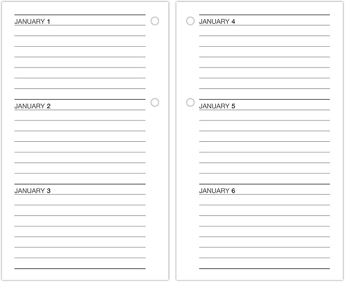 AT-A-GLANCE 2026 Desk Calendar Refill, Daily, 3.5" x 6", Standard, Loose-Leaf (E717T5026)