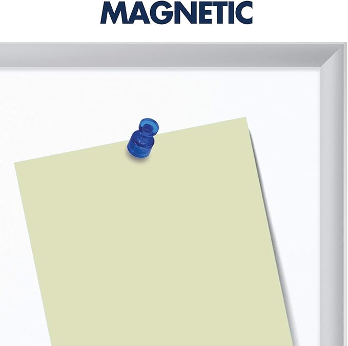 Quartet Magnetic Dry Erase White Board, 24"W x 18"H Whiteboard, Nano-Clean Surface Resists Ink Stains, Silver Aluminum Frame (SM531)