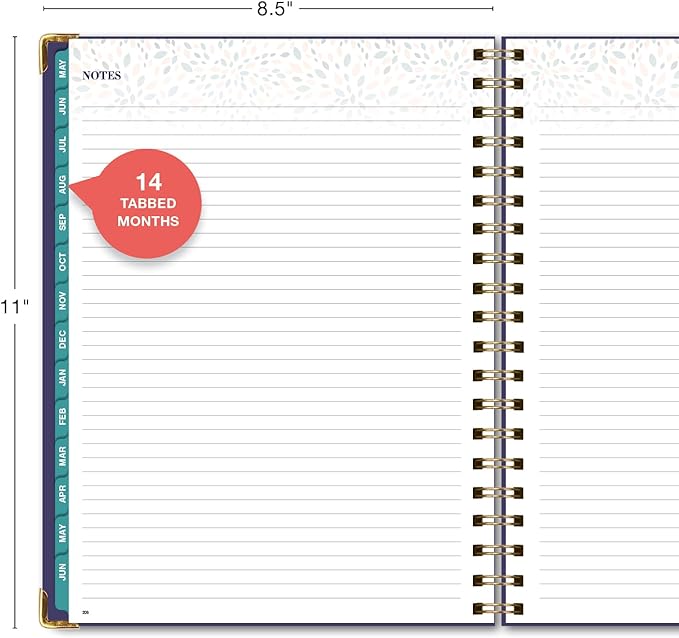 FAMILY PLANNER ORGANIZER – 8.5" x 11" Weekly & Monthly Calendar (May 2026-Jun 2026). 5+ People, Meal Planning, Budgeting, Habit Tracker – Hardcover, Household Schedule Organizer for Parents, Kids, & Caregivers (Small Navy Floral)