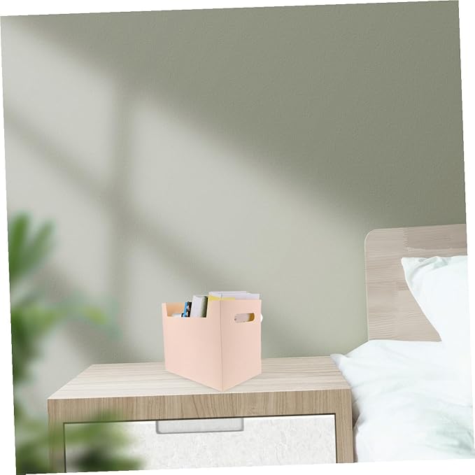 Modern File Storage Box Pp Material Desk Bin Tidy Office Dorm Organizer