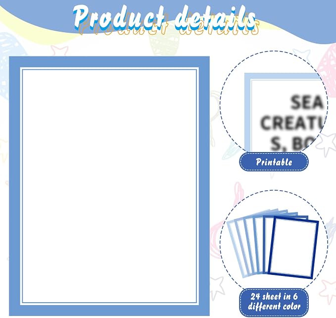 PerKoop 36 Sheets Science Fair Board Poster Boards Supplies 24 Self Adhesive Presentation Subtitles 4 Science Fair Project Titles 8 Personalized Letter Sticker for Classroom(Gradient Blue)