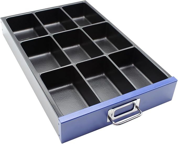 Bisley MultiDrawer Cabinet Insert Trays, 9-Section Insert, 2" Depth, Optimize your Cabinet Drawers